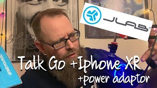 JLab Talk Go with a IPhone XR