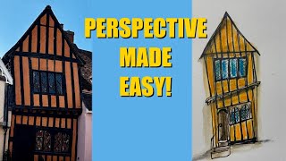 Perspective made easy | Perspective drawing tutorial