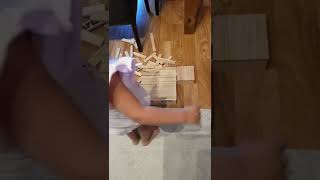 kapla  blocks construction reversed  video  destroy furniture #shorts| i can  do  this