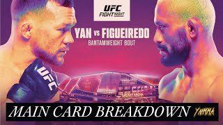 UFC Fight Night Yan Vs Figueiredo Main Card Predictions and Breakdown!!