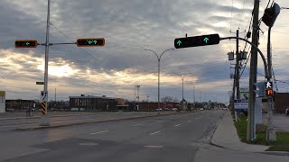 3 Phase Signal Sequence With Split Phasing and Leading DOUBLE Through Arrows in Brossard, Quebec!