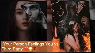 Your Person Feelings for love •You 💞 Vs Third Party❤️‍🩹 #tamiltarotreading ❤️🌟🌹