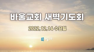 [바울교회] 수요일 새벽기도회 (22.12.14 수요일)