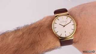 WatchO.co.uk - Skagen Ancher Gold Leather Brown Strap Watch SKW6142 | Unboxing \u0026 Close Look