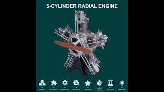 ⭐ 5 Cylinder Radial Engine Model Kit