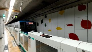 自社線に帰れない　小田急4000形4056F　各駅停車代々木上原行（61E）東京メトロ千代田線代々木公園駅到着