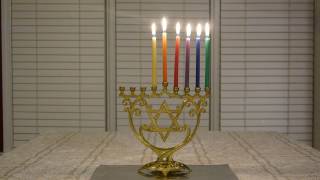 Menorah Burning Full - Fifth Night of Chanukah