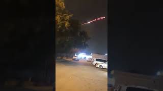 Moment of Impact 💥 US Embassy Baghdad C-RAM Engaging Inbound Rockets