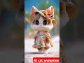 AI cat animation