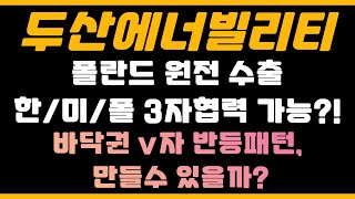 [[두산에너빌리티]] - 수급의 작은변화! 바닥권에서 v 자반등 만들어갈수 있을까? 폴란드 수주기대감! |주식톡