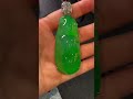 翡翠挂件，天然满色冰阳绿翡翠福豆展示？ 翡翠 jade 缅甸翡翠 jadeite 翡翠直播 翡翠吊坠 翡翠吊坠