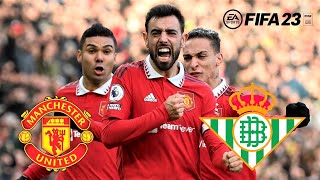 Manchester United Vs Real Betis | UEFA Europa League 2022/23 | FIFA 23 Gameplay