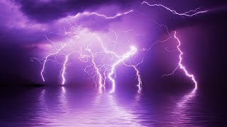 Thunderstorm Sounds with Rain, Lightning Strikes and Strong Thunder Rumble to Sleep, Study, Relax