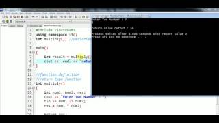 C++ Pashto - 38 return Type Function