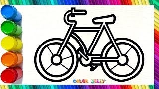 How to Draw a Bicycle 🚲| Easy Step By Step Drawing for Beginners