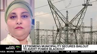 Letsemeng municipality secures bailout to avert power blackout