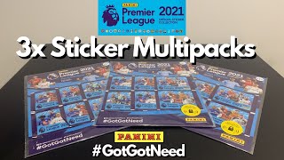 3 Multipacks Opened! | Panini Premier League 2021 Official Sticker Collection Multipacks | 18 Packs!