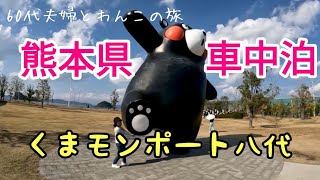 【キャンピングカー車中泊】初めて訪れた八代市くまモンポートで沢山のくまモンに囲まれてはしゃぎ過ぎました