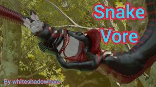 Snake vore rabbit digestion #[V- ANIM 3]