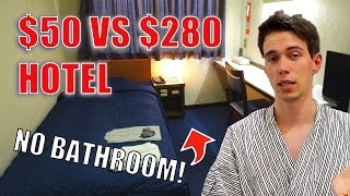 $50 Hotel Vs. $280 Hotel In Tokyo | Japanese Hotel Room Comparison