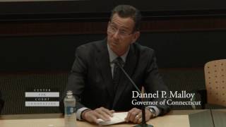 Conn. Governor Malloy Addresses Justice Summit