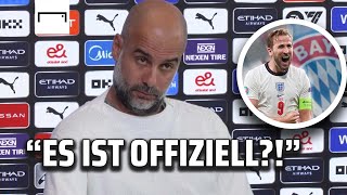 Guardiola sichtlich überrascht von Bayerns Einigung mit Tottenham wegen Harry Kane | Premier League