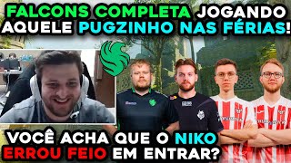 🔥 NIKO E NOVA FALCONS JUNTOS PELA PRIMEIRA VEZ AO VIVO! [VÃO SER TIER S!??]