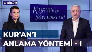 Kur'an'ı Anlama Yöntemi - I [Kur'an'ın Söyledikleri 2. Bölüm] - Prof.Dr. Mehmet Okuyan