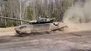 T-72B3 Main Battle Tank with the Arena-M APS in action (Russia tankman's day/2021)