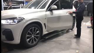 The electric running board for BMW with colorful light