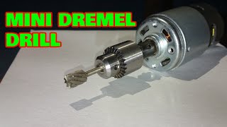 DIY Mini dremel Drill Terbuat dari Motor DC 775 dan Baterai Bor Cordless Pt1