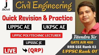 QRP  - 58 I Hydrology || UPPSC-AE/UKPSC-AE|polytechnic lecturer II Civil Engg I By Jitendra Sir