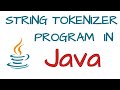StringTokenizer in java | StringTokenizer class program Tutorial