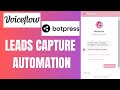 Capture Leads Chatbot | Botpress & Voiceflow | Zapier & Make.com & Google Sheets