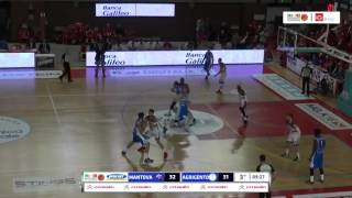 Ottavi, gara 2-  Dinamica Generale Mantova 63 Moncada Agrigento 62