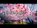 ¿qué te pasó –zuleyka barreiro letra