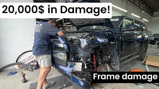 This 4RUNNER Costs Over 20,000 To Repair!! Heavy Frame DAMAGE