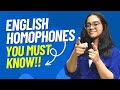 Confusing Homophones In English - Improve English Pronunciation | Avoid Spelling Mistakes #ananya