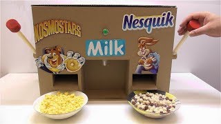 How to make Nesquik and Kosmostars machine with milk