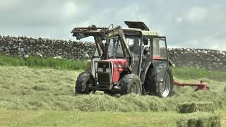 Traditional Haymaking with Massey Tractors and Baler June 30th 2021