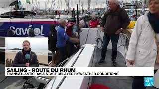 Transatlantic ‘Route du Rhum’ sailing race delayed due to unsafe weather • FRANCE 24 English