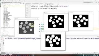 Morphological operations in openCV