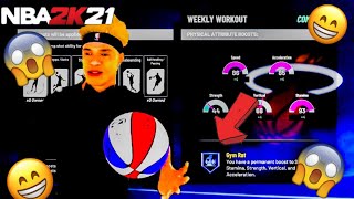 NBA 2K21 *NEW* HOW TO GET GYM RAT BADGE BEFORE SS2! FASTEST WAY TO GET GYM RAT BADGE! GYM RAT METHOD