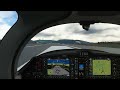 diamond da62 vfr landing at pamplona spain