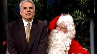 Steve Martin is Mean to Santa on Johnny Carson's Tonight Show 1988