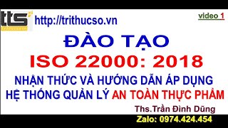 Đào tạo ISO 22000: 2018 hệ thống quản lý an toàn thực phẩm 1