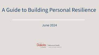 A Guide to Building Personal Resilience