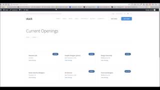 Stack WordPress Theme - Careers Post Type Overview