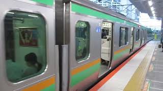 【熱海～古河間各駅停車】上野東京ライン宇都宮線直通普通古河行きE231系近郊型U-107編成+K-37編成15両　川崎駅発車