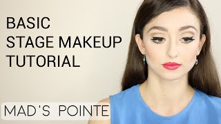 Basic Stage Makeup Tutorial | Mad's Pointe